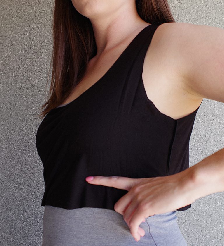 Adding a shelf bra to the Key West Tank Pattern Niche