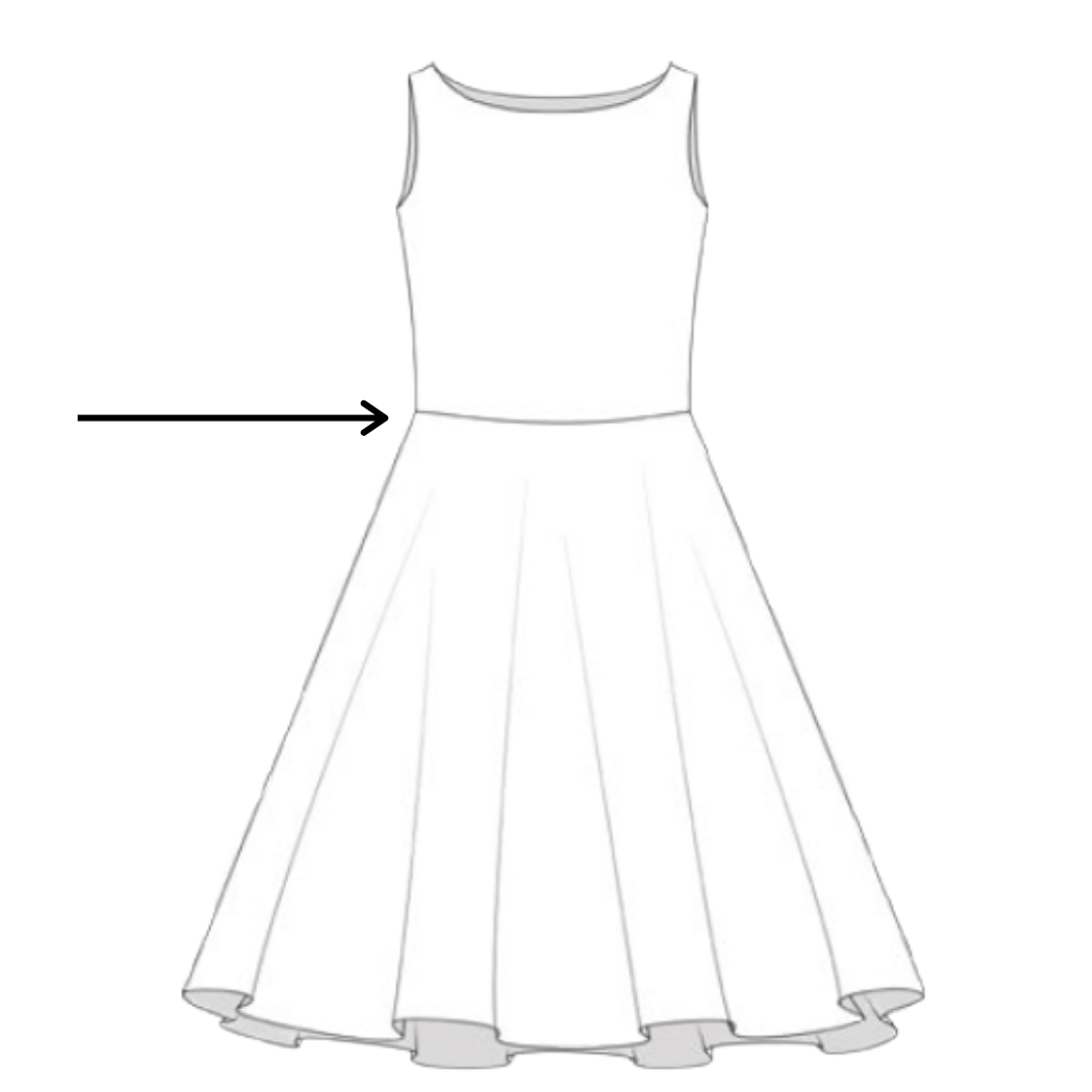 How to Adjust the Waist Seam-Valentine's Dress - Pattern Niche